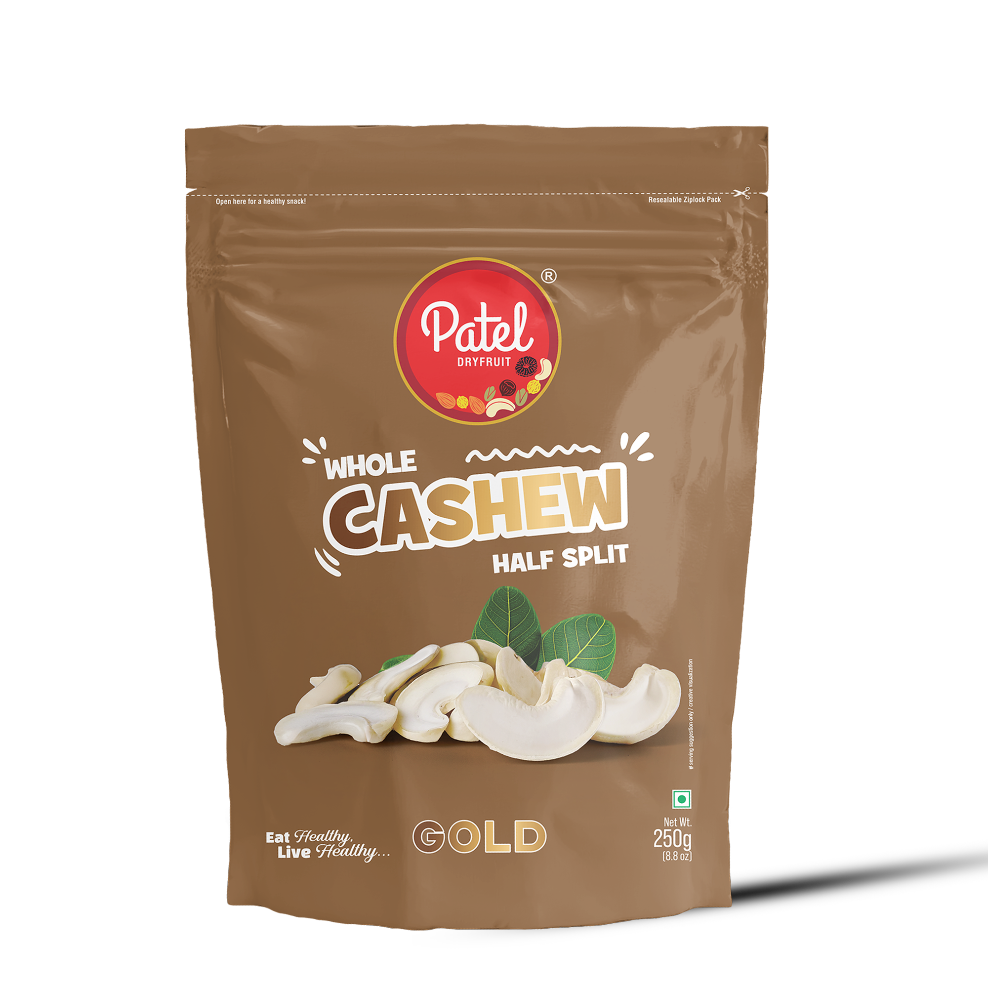 Whole Cashew Half Split Gold