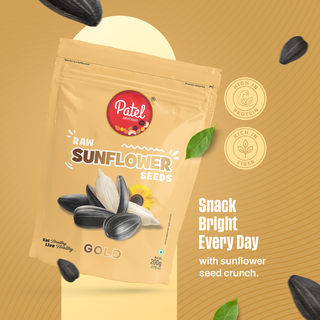 Raw Sunflower Seeds Gold