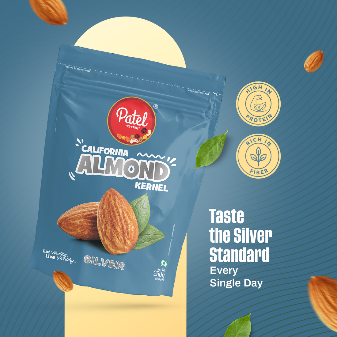 California Almond Kernel Silver