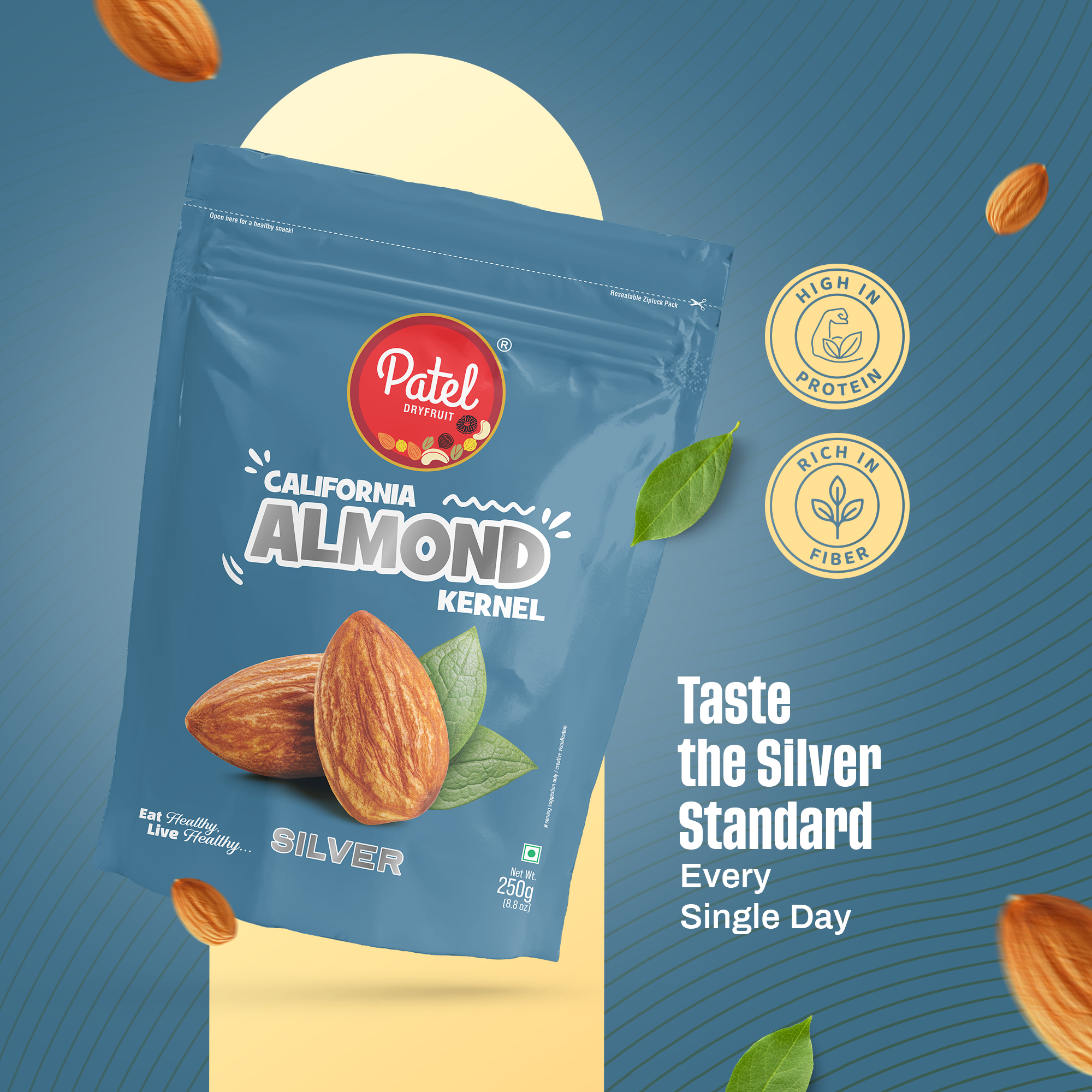 California Almond Kernel Silver