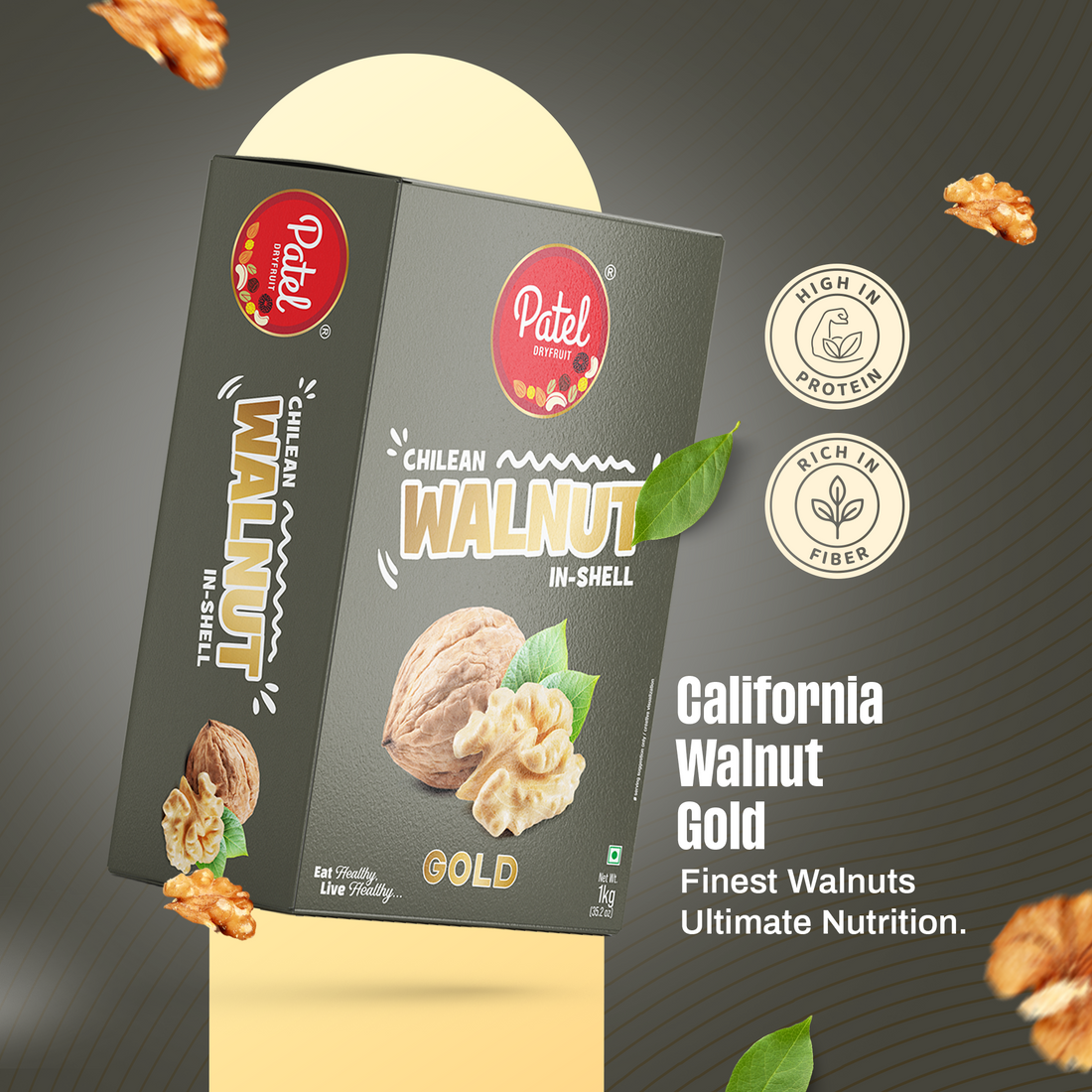 Chilen Walnut In-Shell Gold