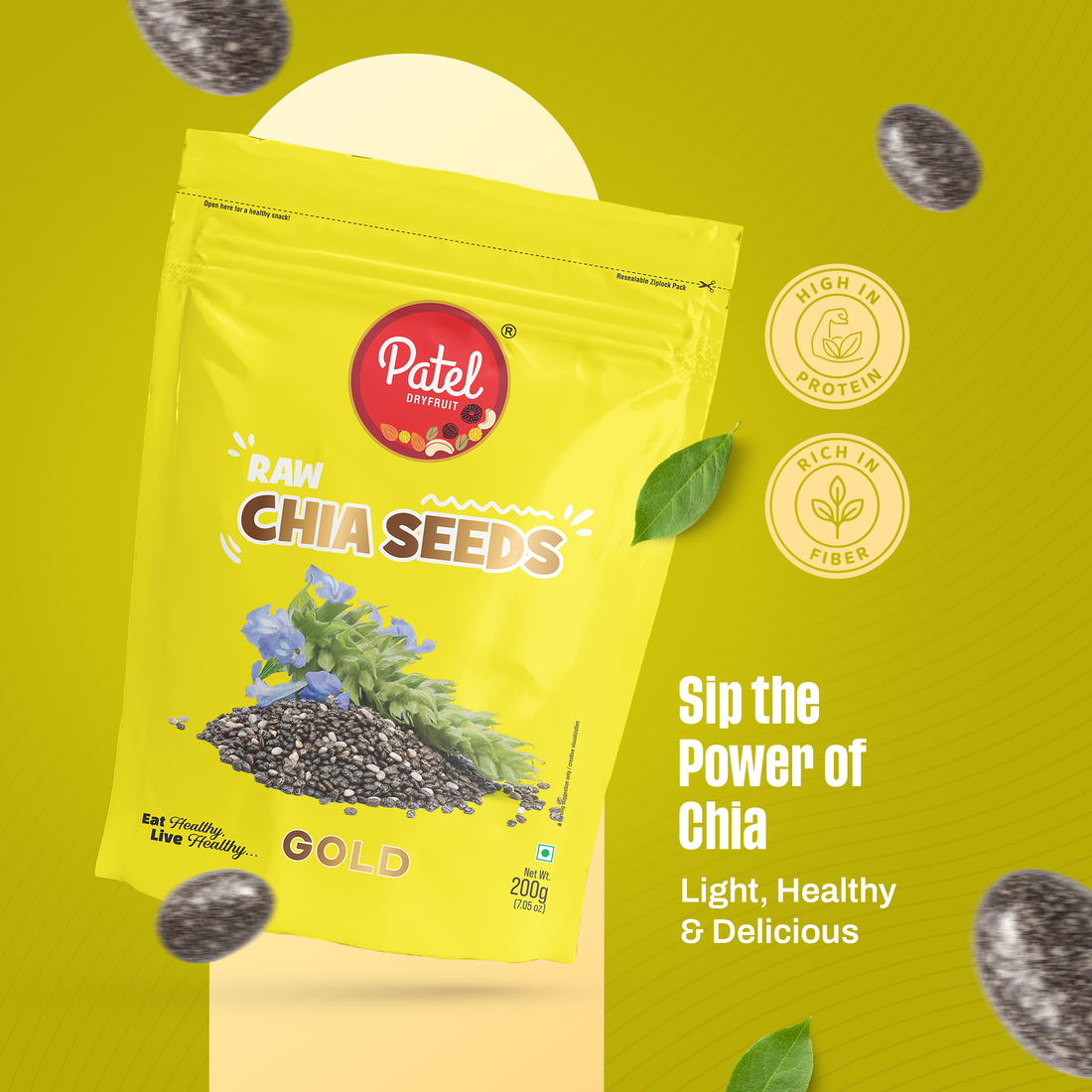 Raw Chia Seeds Gold