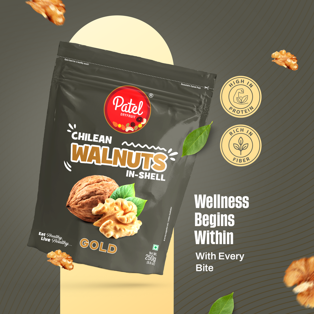 Chilen Walnuts In-Shell Gold