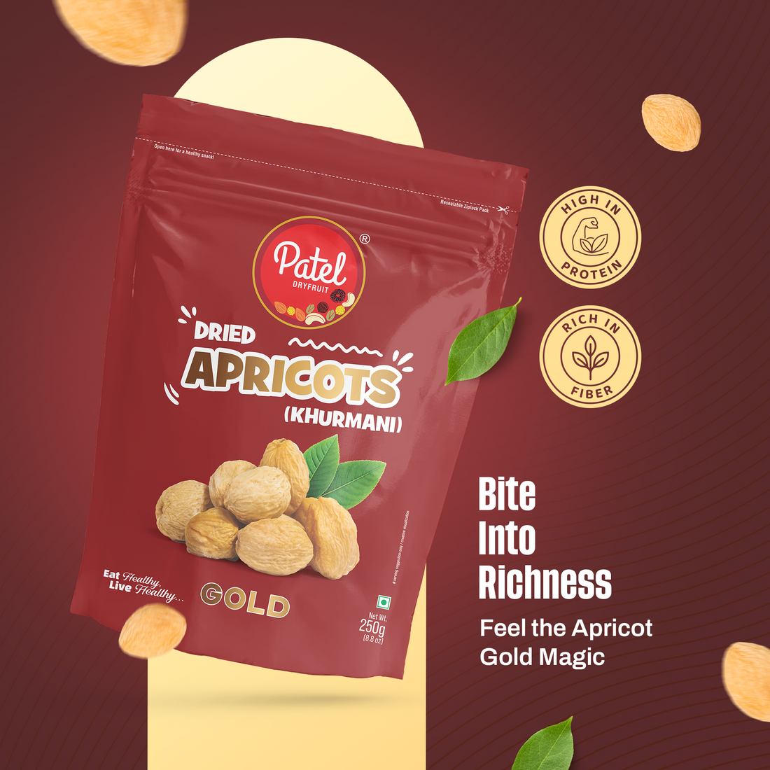 Dried Apricots Gold (Khurmani)