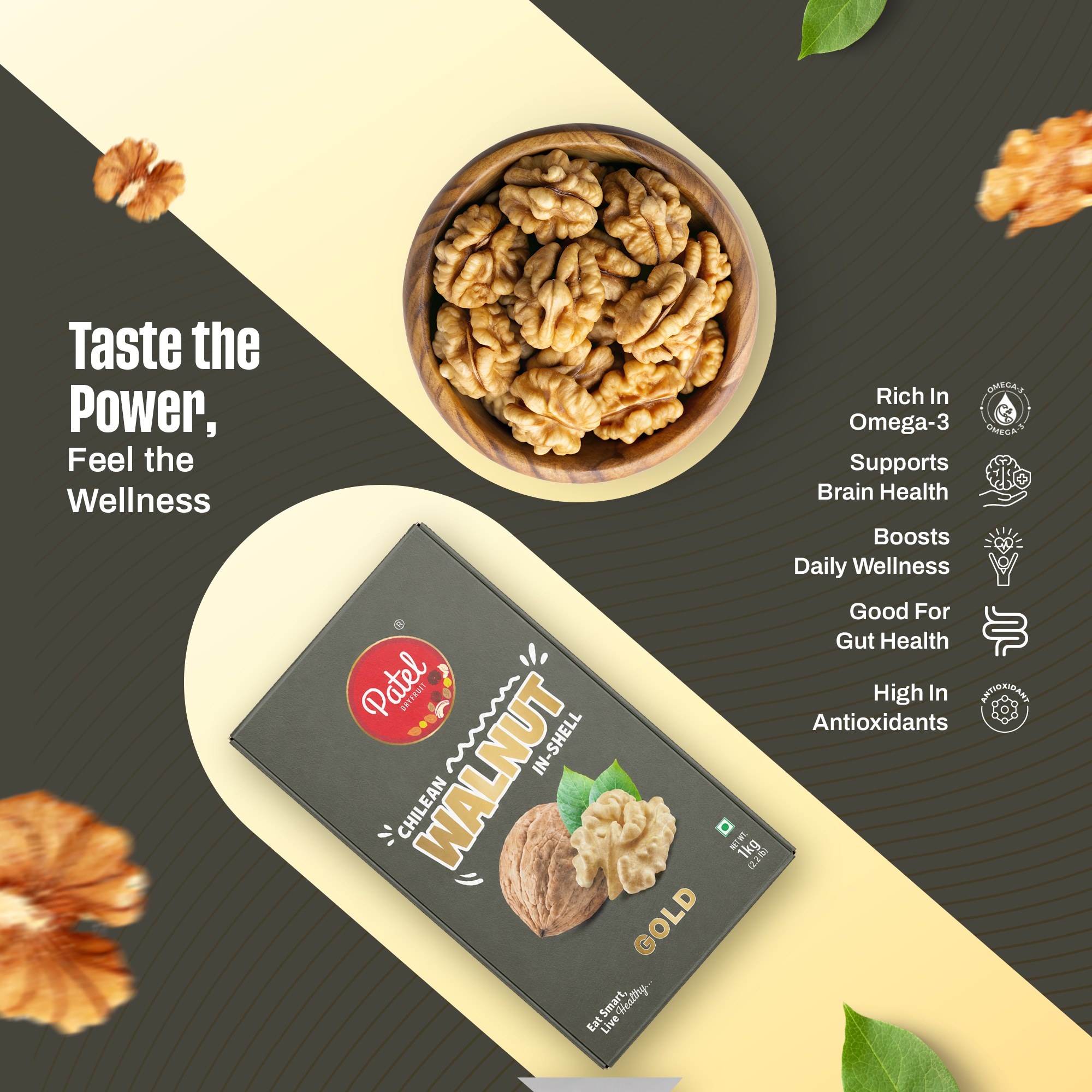 Chilen Walnut In-Shell Gold