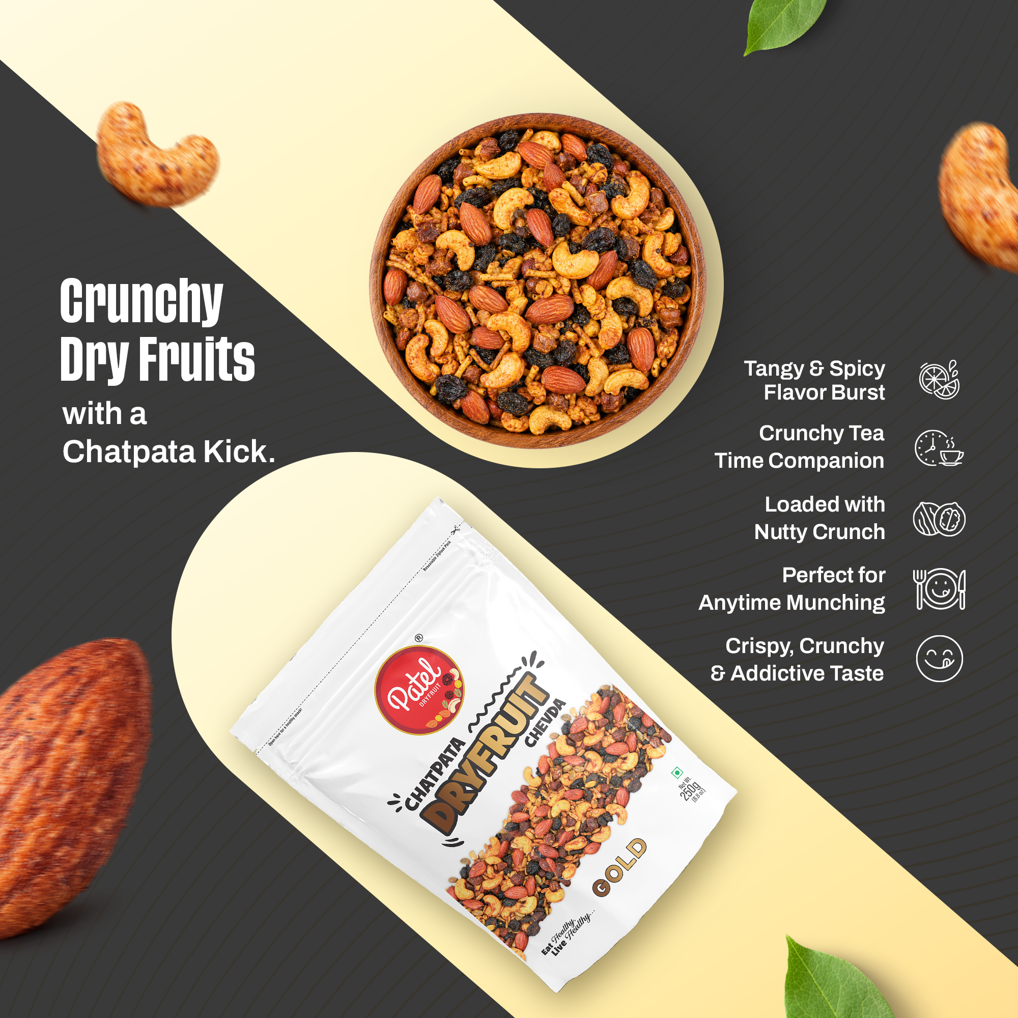 Chatpata Dryfruit Chevda Gold
