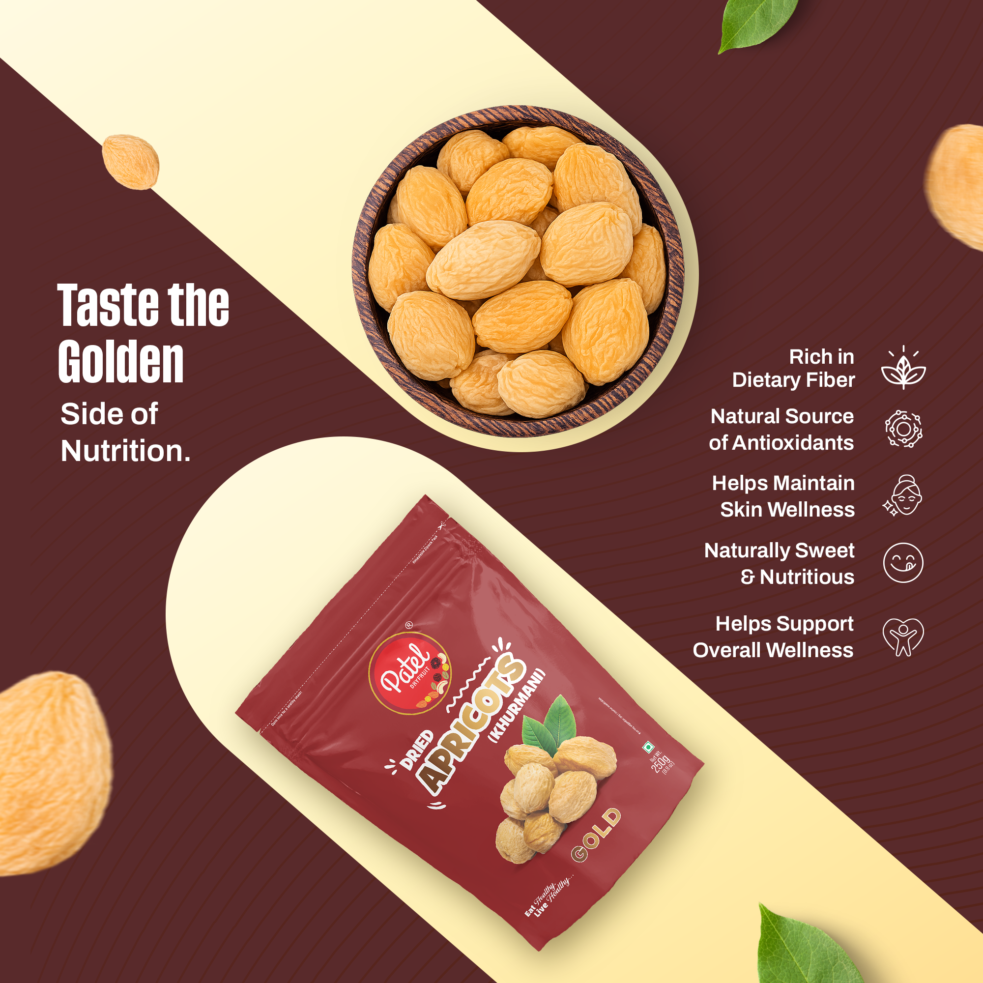 Dried Apricots Gold (Khurmani)