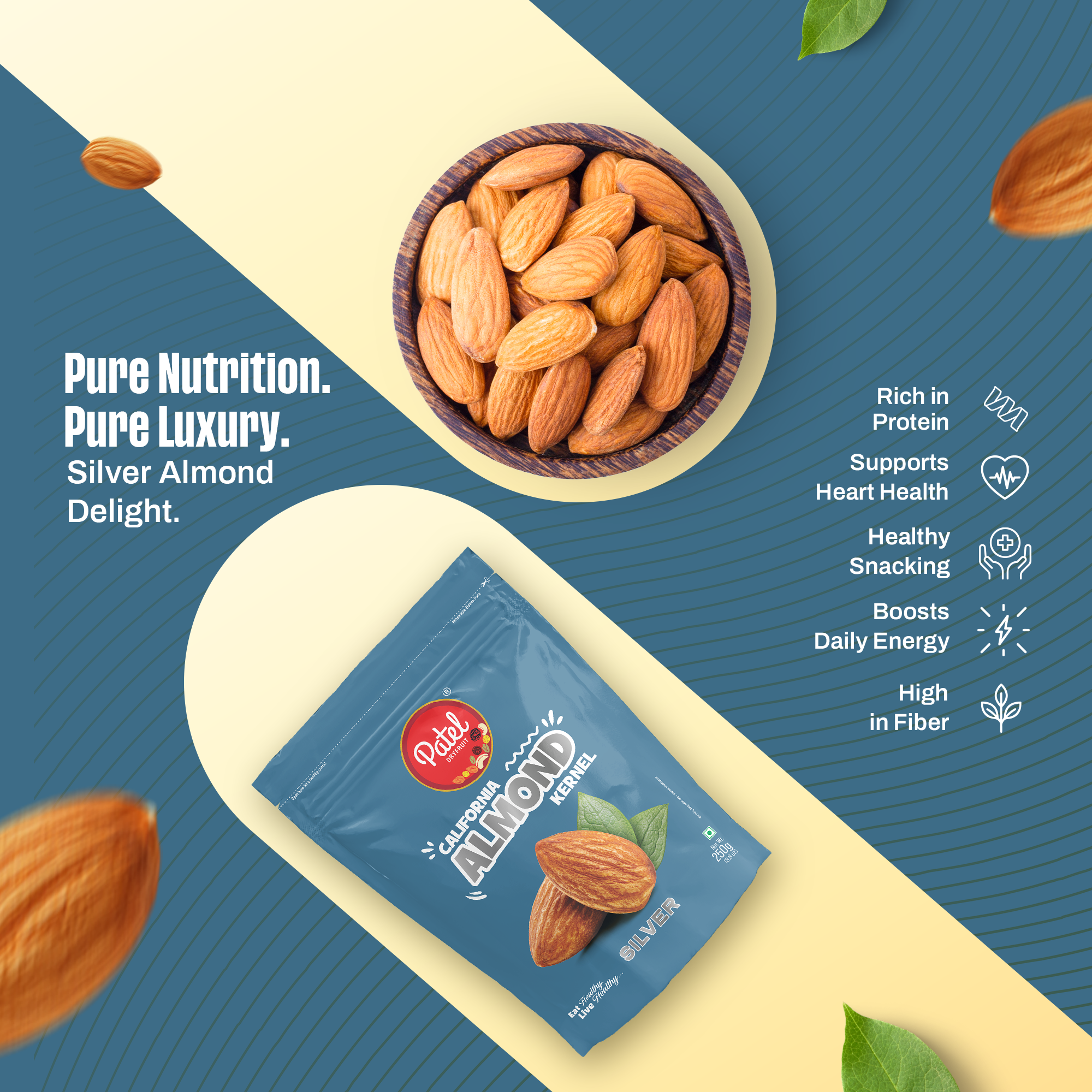California Almond Kernel Silver