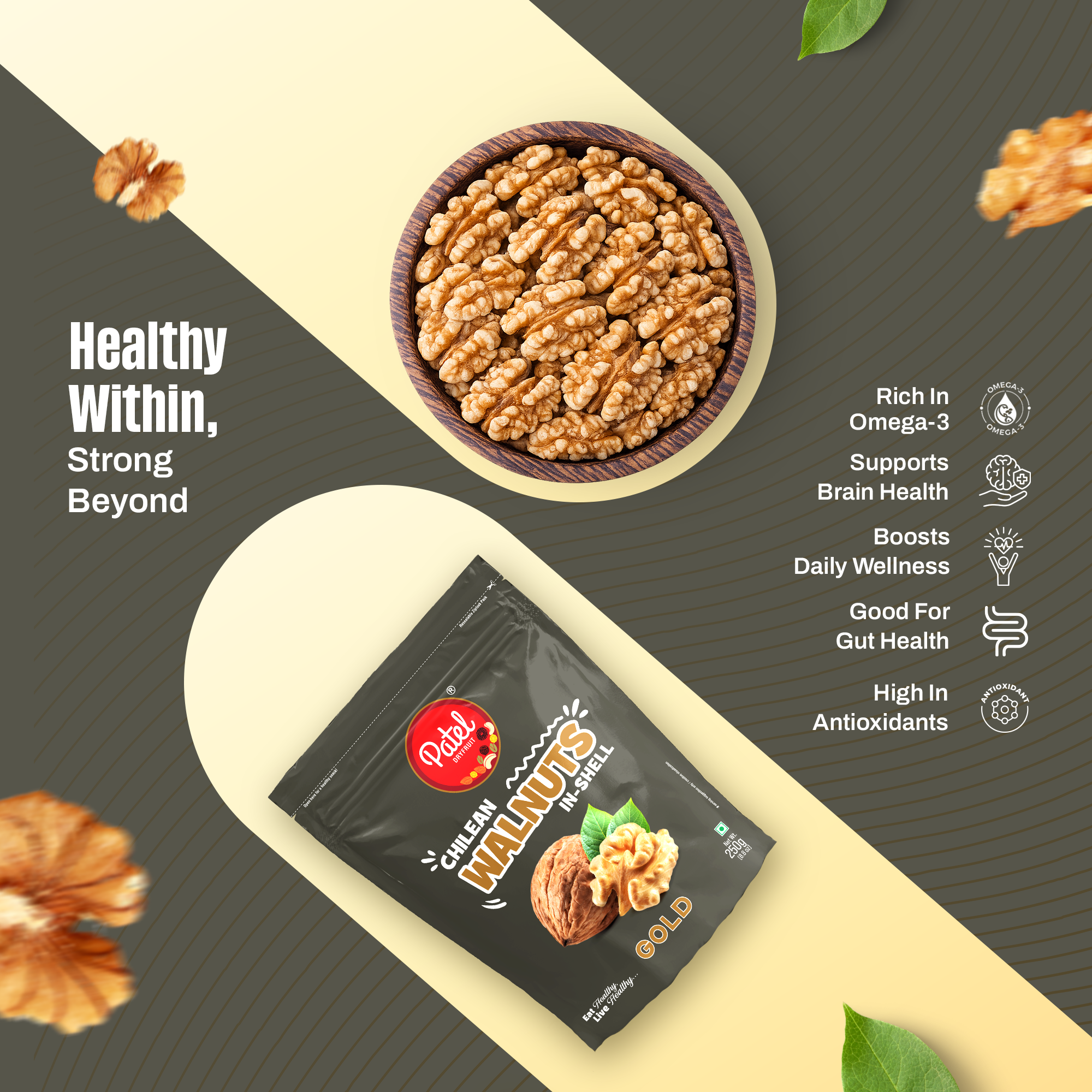 Chilen Walnuts In-Shell Gold