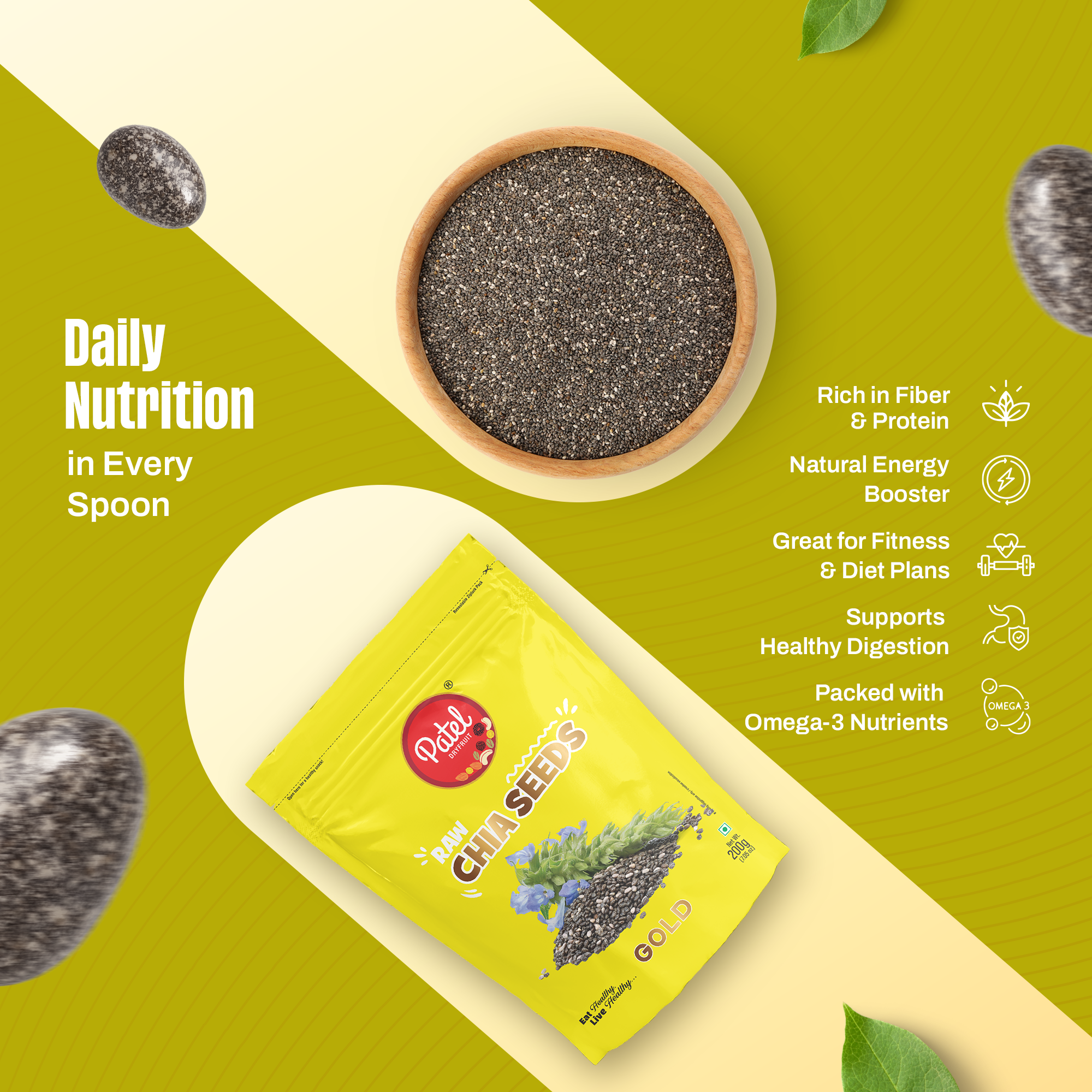Raw Chia Seeds Gold