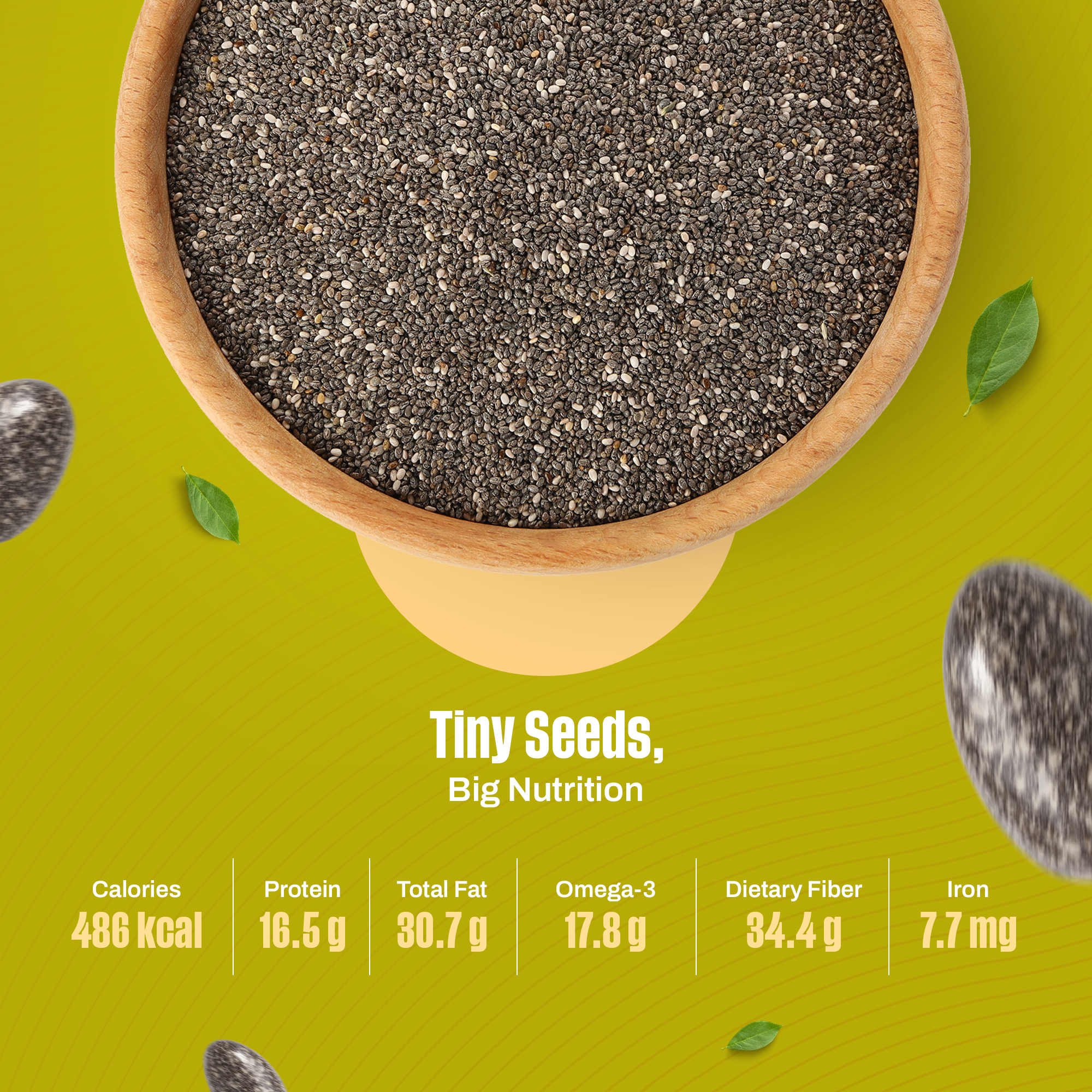 Raw Chia Seeds Gold
