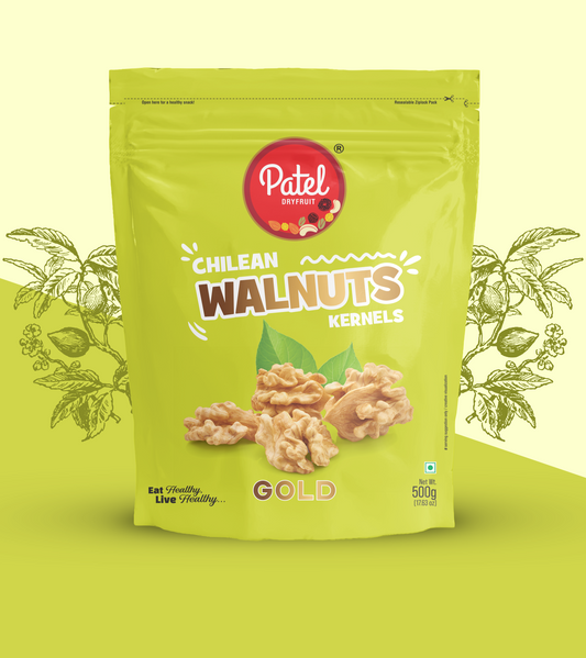 Patel Dry-Fruit Walnuts Kernel Gold