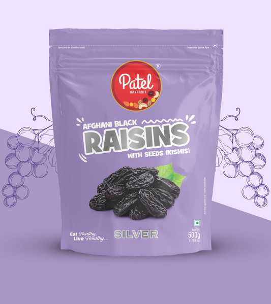 Patel Dry-Fruit Black Raisins Silver